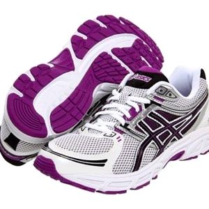 Asics Sneakers, Women's S8.5, White/Purple/Black, New In Box & NWT, Never Worn